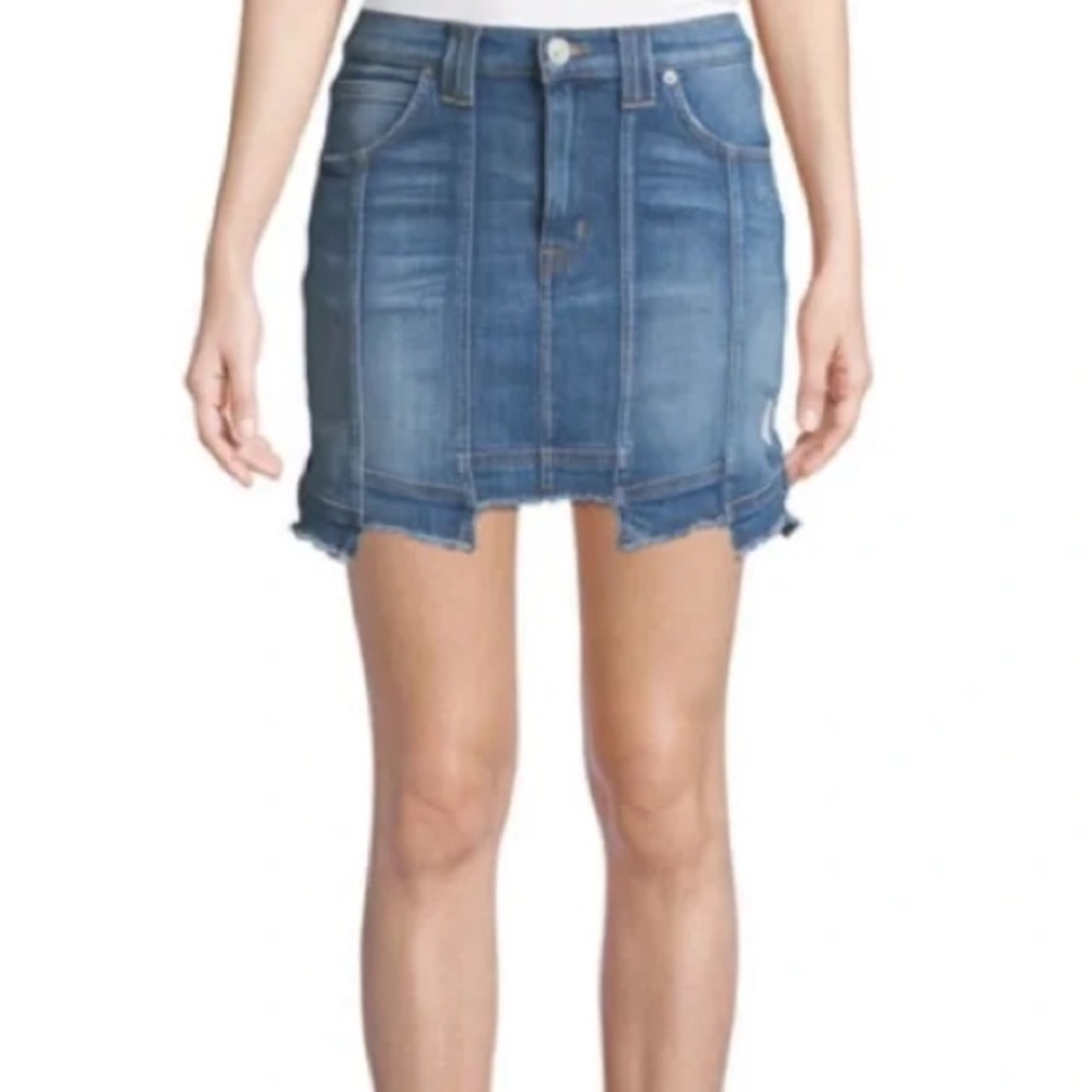 Hudson Jeans Blue Denim Mini Skirt